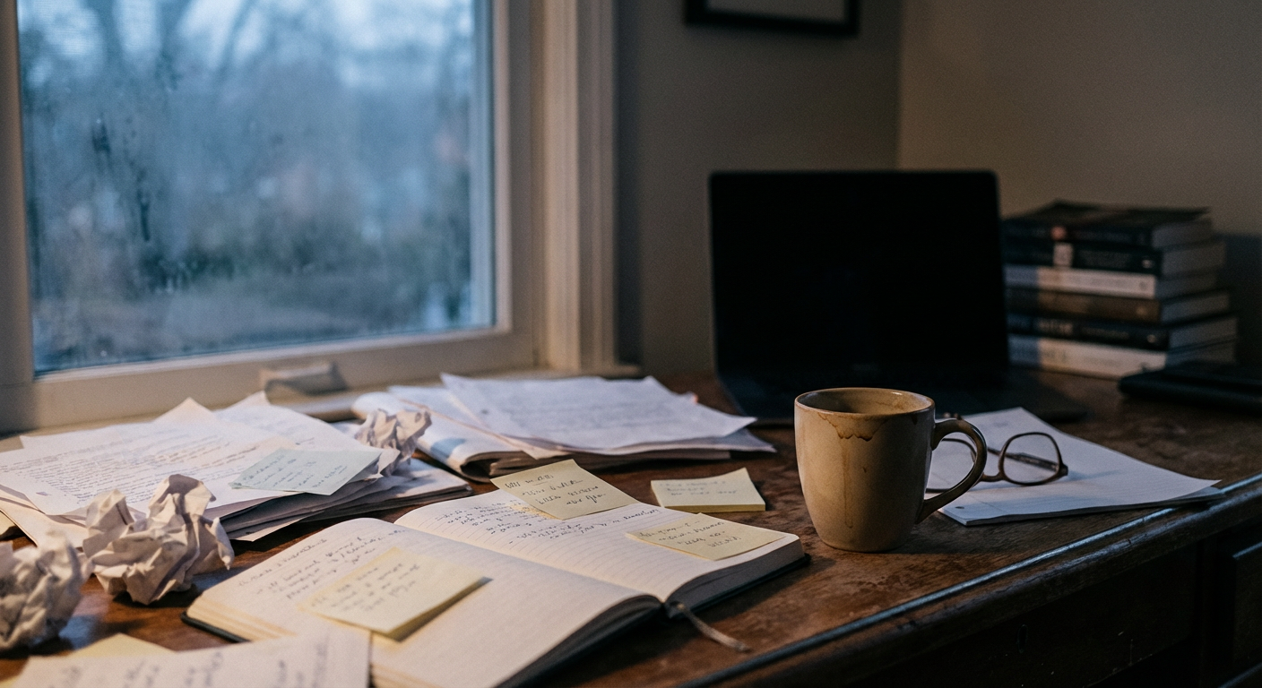 A person lying in bed staring at the ceiling, visibly replaying something in their mind.